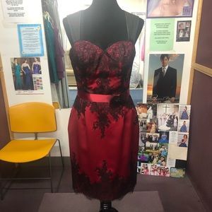 Red and black homecoming/party dress